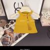 Traje de Verano para Niña 2025 Nueva Moda Celebridad de Internet Ropa para Bebé Chaleco Pantalones de Capullo de Flor Traje Deportivo Casual de Moda
