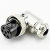 Soquete de plugue de aviação GX16 2/3/4/5/6/7/8/9/10 conector conector em cotovelo