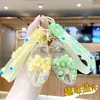 Llavero Creativo de Cangrejo con Pinza de Cangrejo y Perlas de Arena Movediza Colgante para Bolso de Pareja Exquisito Lindo Adorno de Llavero Regalo Venta al por Mayor