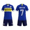 Jersey de fábrica fuente personalizado para partido de fútbol, entrenamiento, uniforme de equipo, impresión por sublimación, traje de fútbol de secado rápido personalizado