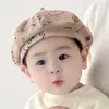 Gorro de Primavera para Bebé Niños y Niñas Gorro Casual de Cúpula Boina Dibujos Animados Gorro de Pintor Infantil de Primavera y Otoño