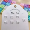 Nuevas Joyas para Uñas Artísticas de Resina Color Caramelo Moño Joyería para Uñas DIY Pendientes Funda de Teléfono Móvil Accesorios de Uñas Portátiles