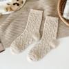 Calcetines de terciopelo cálidos para mujer, calcetines gruesos para dormir con forro polar, calcetines de suelo para otoño e invierno, calcetines de dormir de invierno para adultos, calcetines Moon