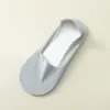 Calcetines de tobillo invisibles de seda helada de corte bajo, doble cara, base de algodón, para mujer, verano, transfronterizos, con silicona