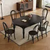 Mesa de jantar extensível estilo vintage, modelo novo com um toque de luxo leve e sensação de alta qualidade, adequada para casas pequenas, moderna, giratória, dobrável e conversível em mesa redonda