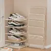 Zapatero doméstico para entrada multi-capa simple plegable sin instalación zapatero para casa de alquiler tipo económico artefacto de almacenamiento de zapatos