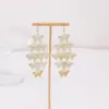 Pendientes Largos de Metal Exagerados Estilo Europeo y Americano, Gancho de Oreja con Borla de Moda, Elementos Populares de Influencers, Varios Accesorios para Orejas