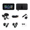 Gravador de Condução Carplay para Moto com Suporte Magnético de 6,25 polegadas, Gravação Dupla Frontal e Traseira HD 1080P