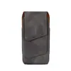 Bolsa de cintura de lona portátil para teléfono para exteriores, estilo vertical, para llevar en el cinturón, para hombre, anticaída, estuche de almacenamiento de gran capacidad, adecuado para uso transfronterizo
