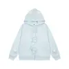 Sudadera con Capucha Bordada de Cachorro Estilo Americano Divertida para Hombres y Mujeres, Nueva Chaqueta Sudadera Casual Holgada Versátil de Otoño e Invierno para Parejas