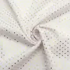 Tela de Vestido de Gasa Colorida con Puntos Pequeños Estampados en Dorado, Diadema, Tela para Manualidades de Ropa de Bebé, 1Yc81171