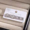 Pendientes de botón de acero inoxidable con forma de flor y corazón de circonita, estilo coreano japonés simple, pendientes de botón con combinación geométrica de corazón, conjunto ins