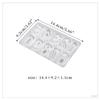 Molde digital de gota de cristal com goma arábica molde digital pingente de chaveiro de areia movediça molde de silicone