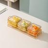 Estilo Luxo Leve Prato de Frutas de Plástico Prato de Frutas Secas Banho de Pés Comercial Lanches Lanches Prato de Lanches Bandeja de Frutas KTV Bandeja de Doces