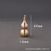 Atacado Latão Puro Cobre Cuia Artesanato Abertura Superior e Inferior Cuia Oca Feng Shui Ornamento Pendurado Acessórios