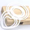 Anillo Círculo de Plástico Blanco Corazón de Melocotón Corazón Anillo de Plástico PP Tejido Manualidades para Equipaje Colgante de Coche Atrapasueños