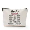 Bolsa de cosméticos de lino para Amazon transfronterizo, bolsa de almacenamiento de cosméticos de lino de venta caliente en AliExpress, bolso de mano, bolsa de aseo