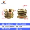 Adaptador de Tornillo de Conversión 1/4 a 3/8 Tuerca para Monopié Gimbal Conector de Tornillo Cabeza Redonda Apretado a Mano Alta Resistencia