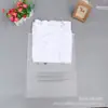 Pronta entrega spot saco plástico transparente autoadesivo dupla face pe alta pressão Saco com zíper plano garantia de qualidade logo imprimível