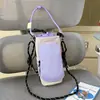 Bolsa pequena color-blocking cor dopamina para mulheres, nova bolsa transversal para o dia a dia, bolsa para garrafa de água para esportes ao ar livre, ciclismo, yoga, bolsa de ombro