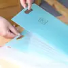 Carpeta de Acordeón Vertical Kokuyo en Stock, Colores Pastel Cookie, Estilo Fresco, Almacenamiento y Organización de Exámenes Estudiantiles Carpeta de Archivo A4