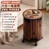 Bancos apilables para el hogar con ruedas, taburetes redondos altos móviles, apilables y plegables para almacenamiento, adecuados para sala de estar y mesa de comedor como asientos de repuesto