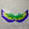 Asas de anjo de carnaval mais vendidas transfronteiriças, penas de festa para performance, adereços coloridos de Halloween, acessórios, suprimentos para feriados