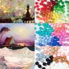 Cuentas redondas de colores, accesorios de joyería DIY, cuentas sueltas hechas a mano, arcoíris, color crema, 10 mm, accesorios para pulseras y collares.