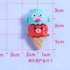 Pescado feo lindo de boca grande DIY pasador de pegamento de crema, funda de teléfono hecha a mano, accesorios de resina de dibujos animados, dijes para zapatos y materiales para hacer joyas