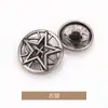 Estrella de Cinco Puntas Hueca Metal Abrigo de Fragancia Pequeña, Cortavientos, Suéter, Botones Tejidos, Botones de Alta Gama