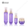 Conjunto de produtos para cuidados com a pele de alta qualidade, frasco de loção de 120ml, frasco reto redondo com fundo grosso, tampa transparente, frasco de creme, material de embalagem cosmética de 50g
