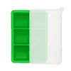 Bestseller transfronterizo, charola de silicona para cubitos de hielo de 6 cavidades, molde de bola de hielo de silicona, molde de hielo cuadrado, caja de hielo de 6 compartimentos, molde de hielo grande de silicona para whisky