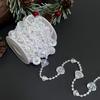 Árvore de Natal transfronteiriça pendurada corrente de contas de plástico pingente transparente janela de shopping arranjo de cena de casa decoração de natal