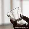 Vidro Espessado de Alta Transparência Moonlight Tigela Pequena 60ml Mini Xícara de Chá Recepção de Convidados da Casa de Chá Pequena Xícara de Chá Acessórios para Conjunto de Chá Atacado