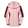 Conjunto de dos piezas desmontable con forro polar tres en uno para hombre y mujer, abrigo cálido para exteriores de otoño e invierno con logotipo