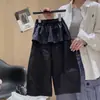 Pantalones Acampanados de Capas Exquisitos para Niñas Otoño 2026 Nueva Moda Infantil Elegantes de Retazos Holgados Casuales de Pierna Ancha