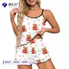 Europa Transfronteriza temu Comercio Exterior 2026 Verano Seda de Leche Tirantes Espagueti Pijama Ropa de Casa para Mujer Venta Directa de Fábrica Mayorista