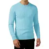 2026 Comercio Exterior Transfronterizo Otoño e Invierno Nuevo Suéter de Cuello Redondo para Hombre Estilo Coreano Delgado de Manga Larga Tejido Camiseta Base