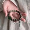 Otoño e Invierno nuevo brazalete chino con cuentas diseño de nicho de alta gama Zen brazalete de estilo nacional elegante exquisito brazalete clásico