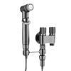 Juego de Accesorios para Inodoro de Cobre Todo Cobre de Entrada Única y Salida Doble con Válvula de Ángulo de Doble Control de Cobre, Chorro de Mano para Bidé de Baño, Válvula Desviadora