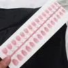 Uñas Portátiles Seleccionadas Xiyin Estilo Corto Manicura Degradado Rosa Nude Puntas de Uñas Simples Versátiles Para Niñas Blanqueamiento de Uñas de los Dedos Uñas Postizas