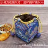 Bolsa de joyería de fondo redondo con bolsillo largo tipo manojo bolsa de juego de texto bolsa de almacenamiento para tazas de té bolsa cuadrada de fondo vintage bolsa de regalo al por mayor