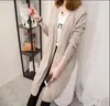 Cárdigan Abrigo de Punto de Longitud Media para Mujer Otoño e Invierno Nuevo Conjunto de Moda Primavera y Otoño Suéter Holgado Coreano Abrigo para Mujer
