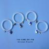 Pulsera de cuatro personas para novias japonesas y coreanas, hebilla magnética femenina, línea telefónica de succión, anillo para el pelo para compañeros de piso, joyería de astronauta para Instagram TikTok