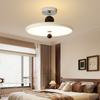 Lámpara de Techo para Dormitorio Principal Platillo Volador Retro Madera de Nogal con Veta Lámpara de Estudio Nuevo Estilo Chino Medieval Estilo Wabi-Sabi Lámparas de Zhongshan