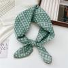 68 Algodón y Lino Estilo Coreano Pañuelo Cuadrado Pequeño para Mujer Primavera y Otoño Versátil Suave Transpirable Protección para el Cuello Pañuelo Fino Decorativo Pañuelo Pequeño