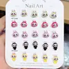 Accesorios Populares de Resina para Uñas Dibujos Animados de Peluche Accesorios DIY para Uñas Aretes Funda de Teléfono Accesorios para Uñas Portátiles