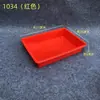 Bandeja Plástica Espessa para Alimentos Jardim de Infância Comercial Vermelha e Branca Azul Retangular Prato para Vegetais Marinados Vegetais Frios Prato para Lanches de Comida Cozida