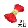 Hilo de Nudo Chino de Poliéster 5 Hilos 7 Hilos Cuerda Trenzada Alambre para Joyería Hecho a Mano DIY 2.5mm 20 yardas/rollo