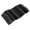 Grampo de cabelo postiço feminino quente cinco presilhas cabelo liso longo cortina de cabelo de fibra química patch de cabelo sem costura à vista atacado